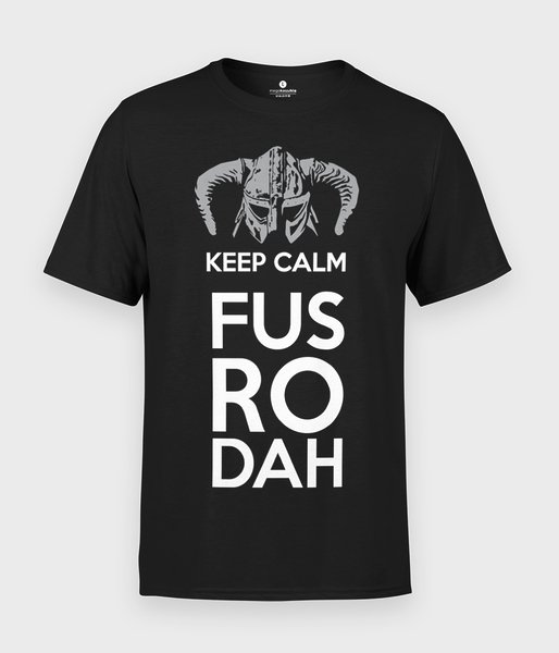 Keep calm and FUS RO DAH - koszulka męska