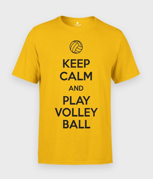 Keep Calm and Play Volleyball - koszulka męska