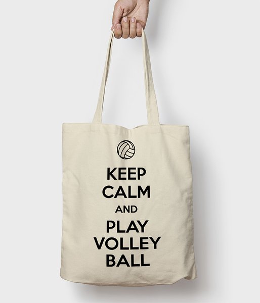 Keep Calm and Play Volleyball - torba bawełniana