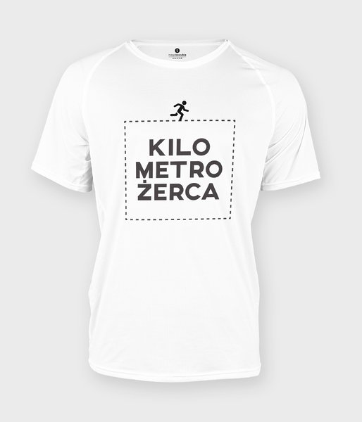 Kilometrożerca - koszulka męska sportowa