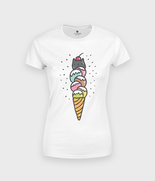 Kitty cream - koszulka damska
