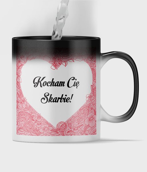Kocham Cię Skarbie - kubek magiczny full print