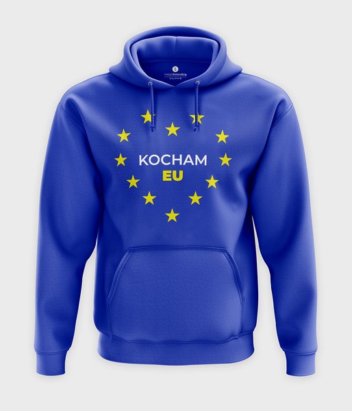 Kocham Unię Europejską - bluza z kapturem