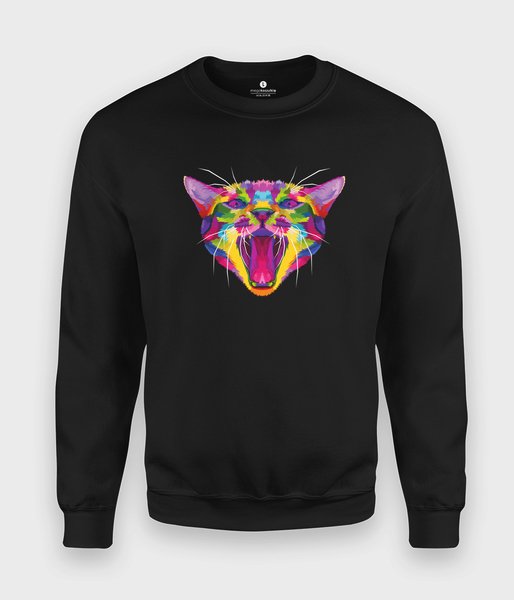 Kolorowy kot - bluza klasyczna