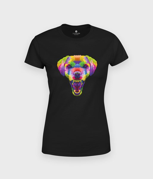 Kolorowy pies - koszulka damska