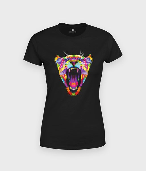Kolorowy tygrys - koszulka damska