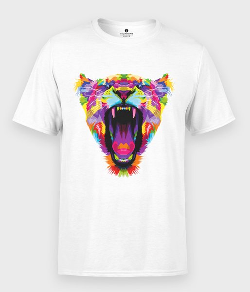 Kolorowy tygrys - koszulka męska