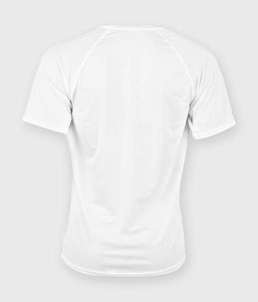 Koszulka męska sportowa (bez nadruku, gładka) - biała-2