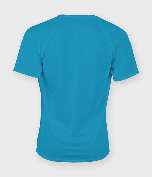 Koszulka męska sportowa (bez nadruku, gładka) - niebieska-2