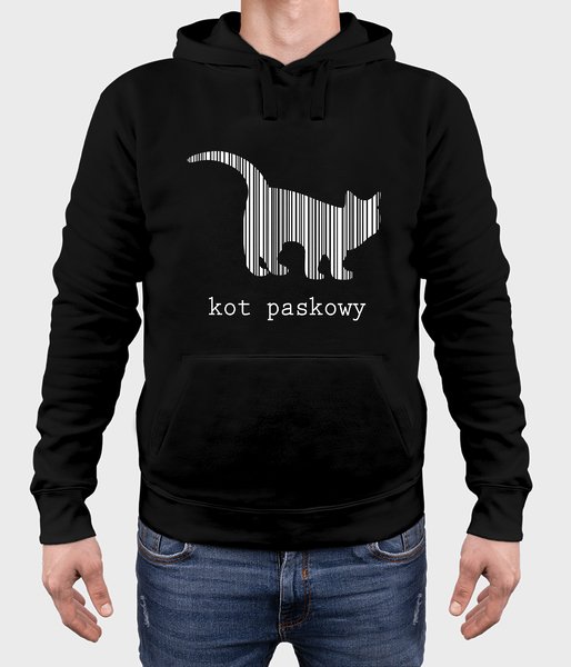 Kot paskowy - bluza męska premium z kapturem