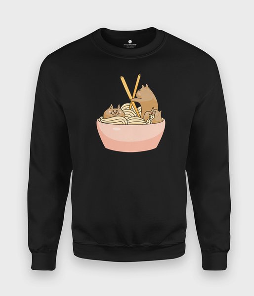 Koty w Ramen - bluza klasyczna