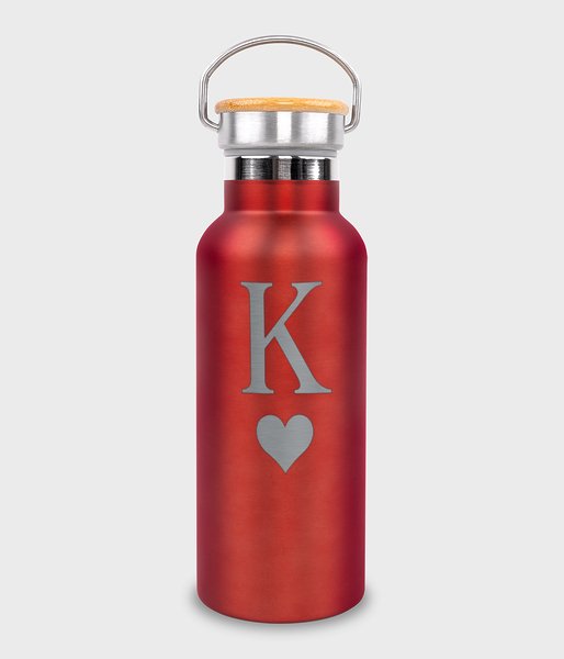 Król serc Czerwone - termos ze stali nierdzewnej