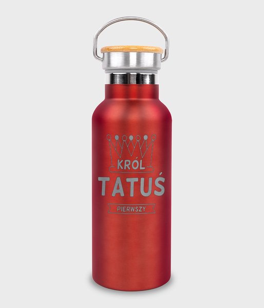Król Tatuś Pierwszy Czerwony - termos ze stali nierdzewnej