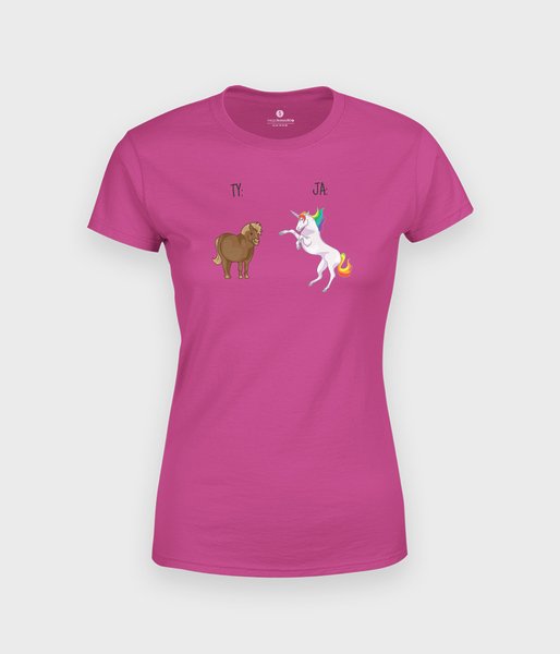 Kucyk i Jednorożec - koszulka damska