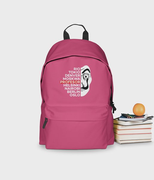 La casa de papel - plecak różowy - plecak szkolny