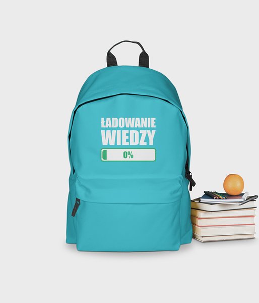 Ładowanie Wiedzy - plecak niebieski - plecak szkolny