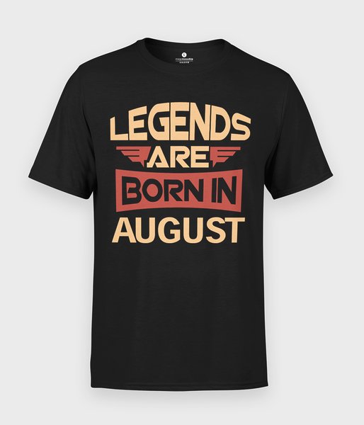 Legends are born in + Twój miesiąc  - koszulka męska