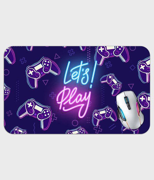 Lets play game - podkładka pod mysz gamingowa (80x30 cm) old