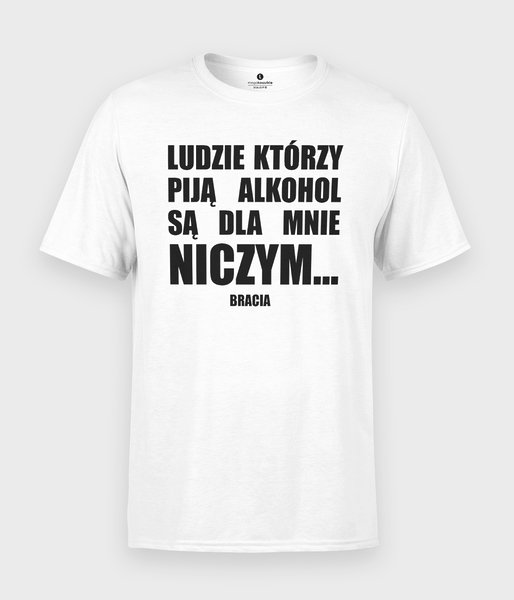 Ludzie, którzy piją alkohol - koszulka męska