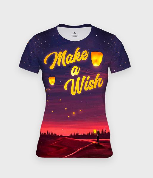 Make a wish - koszulka damska fullprint