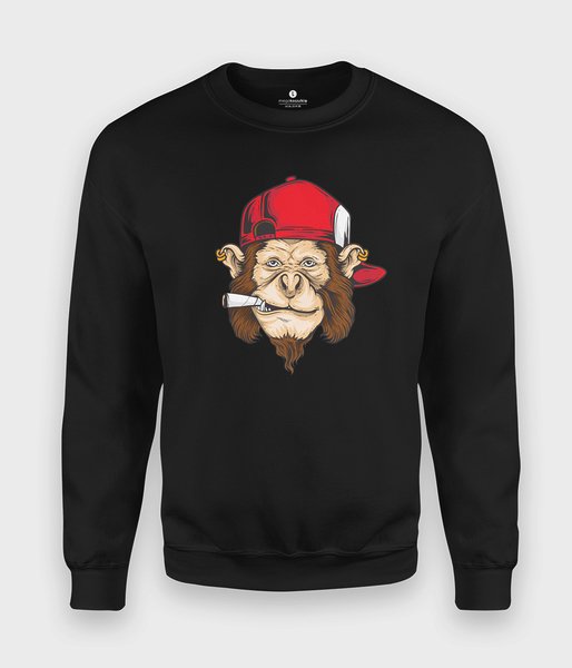 Małpa w czapce - bluza klasyczna