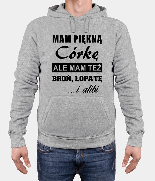 Mam piękną córkę ale... - bluza męska premium z kapturem