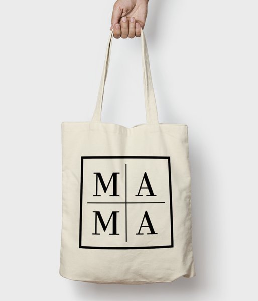 Mama - kwadrat - torba bawełniana