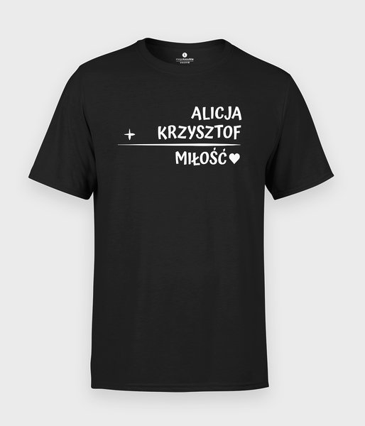 Matematyczna miłość - koszulka męska