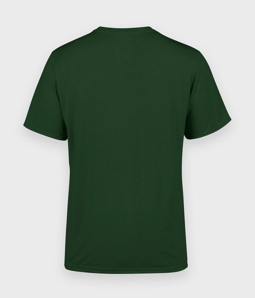 Męska koszulka (bez nadruku, gładka) - ciemnozielona-2