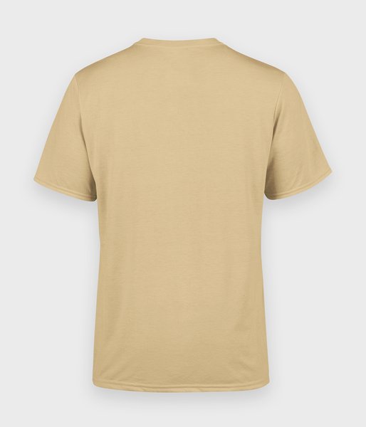 Męska koszulka (bez nadruku, gładka) - piaskowa-2