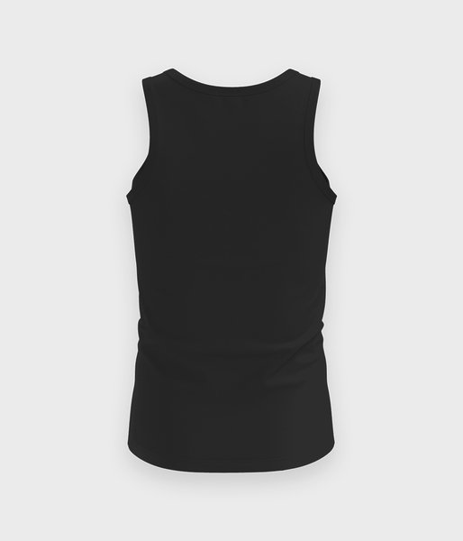 Męska koszulka bez rękawów (bez nadruku, gładka) - czarna-2