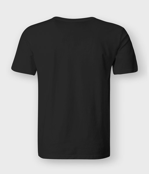 Męska koszulka v-neck (bez nadruku, gładka) - czarna-2
