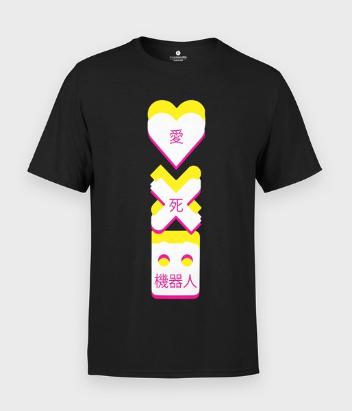 Miłość  i Roboty - koszulka męska