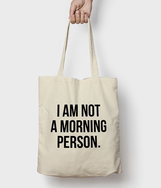 Morning person - torba bawełniana