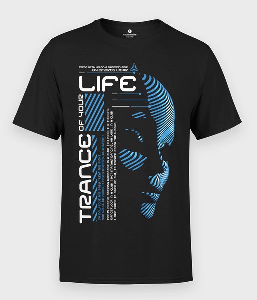 Muzyczna Trance your life - koszulka męska