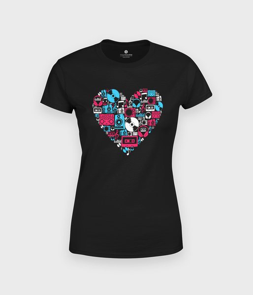 Muzyczne Serce - koszulka damska