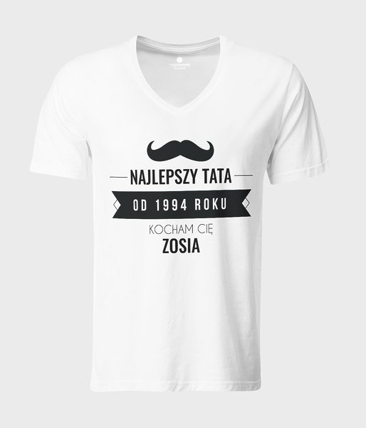 Najlepszy tata - koszulka męska v-neck