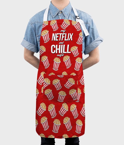 Netflix and chill  - fartuch fullprint