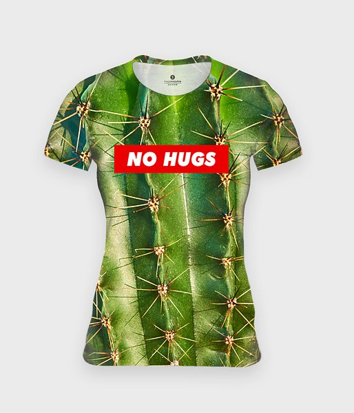 No hugs  - koszulka damska fullprint