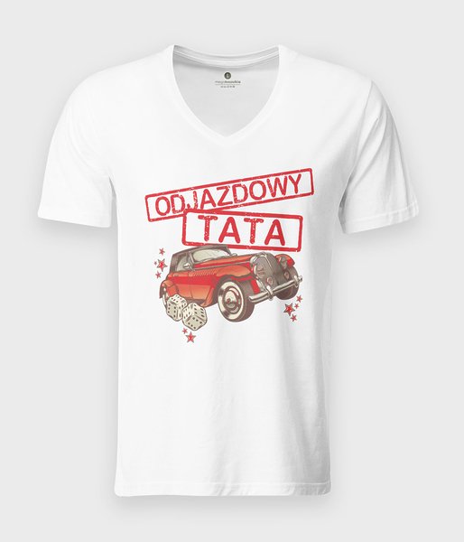 Odjazdowy tata - koszulka męska v-neck