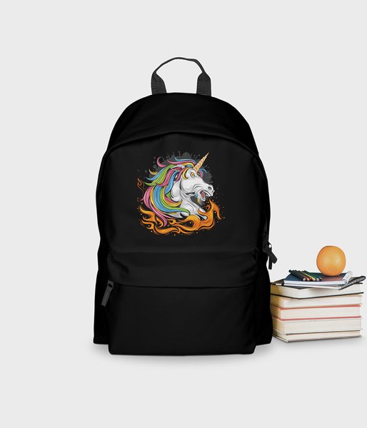 Ognisty jednorożec - plecak szkolny