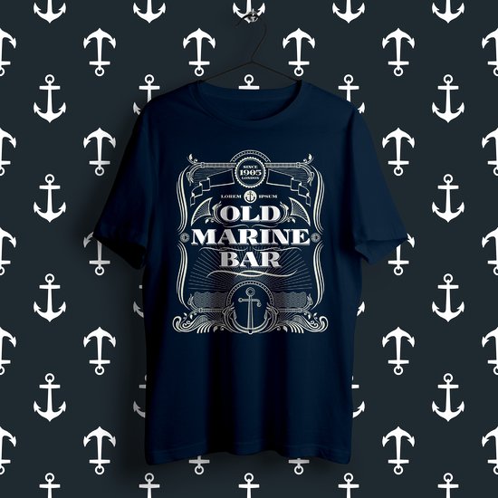 Old Marine Bar - koszulka męska-2