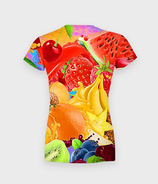Owoce - koszulka damska fullprint-2