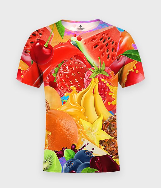 Owoce - koszulka męska fullprint