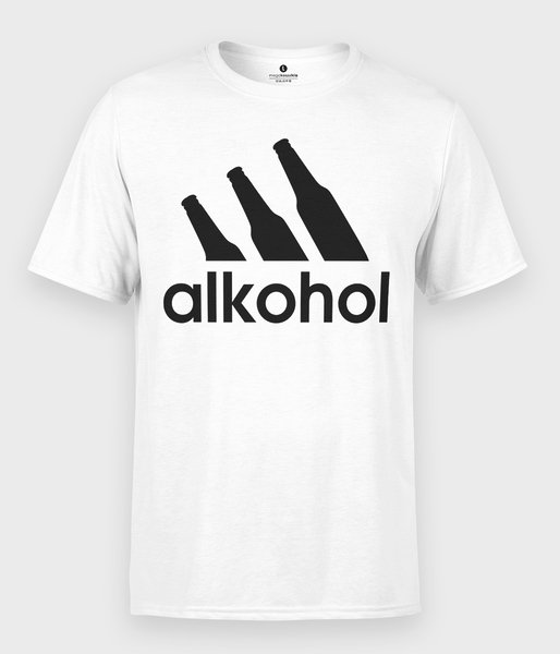 Parodia Adidasa - Alkohol - koszulka męska
