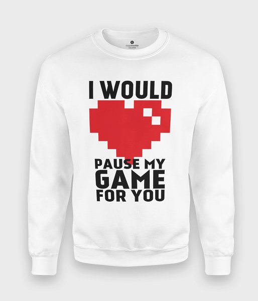 Pause my game - bluza klasyczna