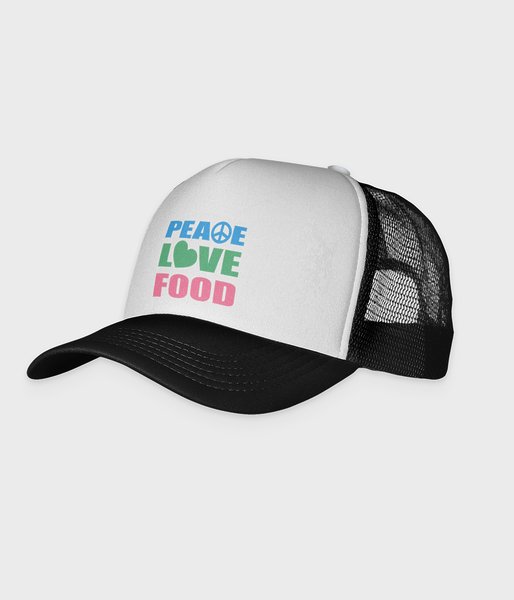Peace Love Food  - czapka