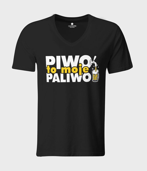 Piwo to moje paliwo - koszulka męska v-neck