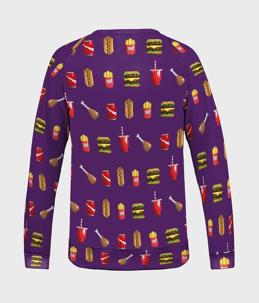 Pixel food - bluza damska fullprint-2