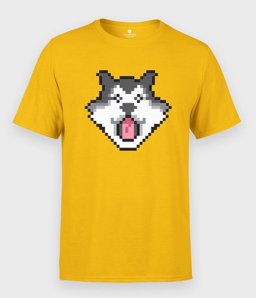 Pixel Husky - koszulka męska